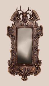 Bronze Hall Mirror - Whitetail by Mary Ross Buchholz